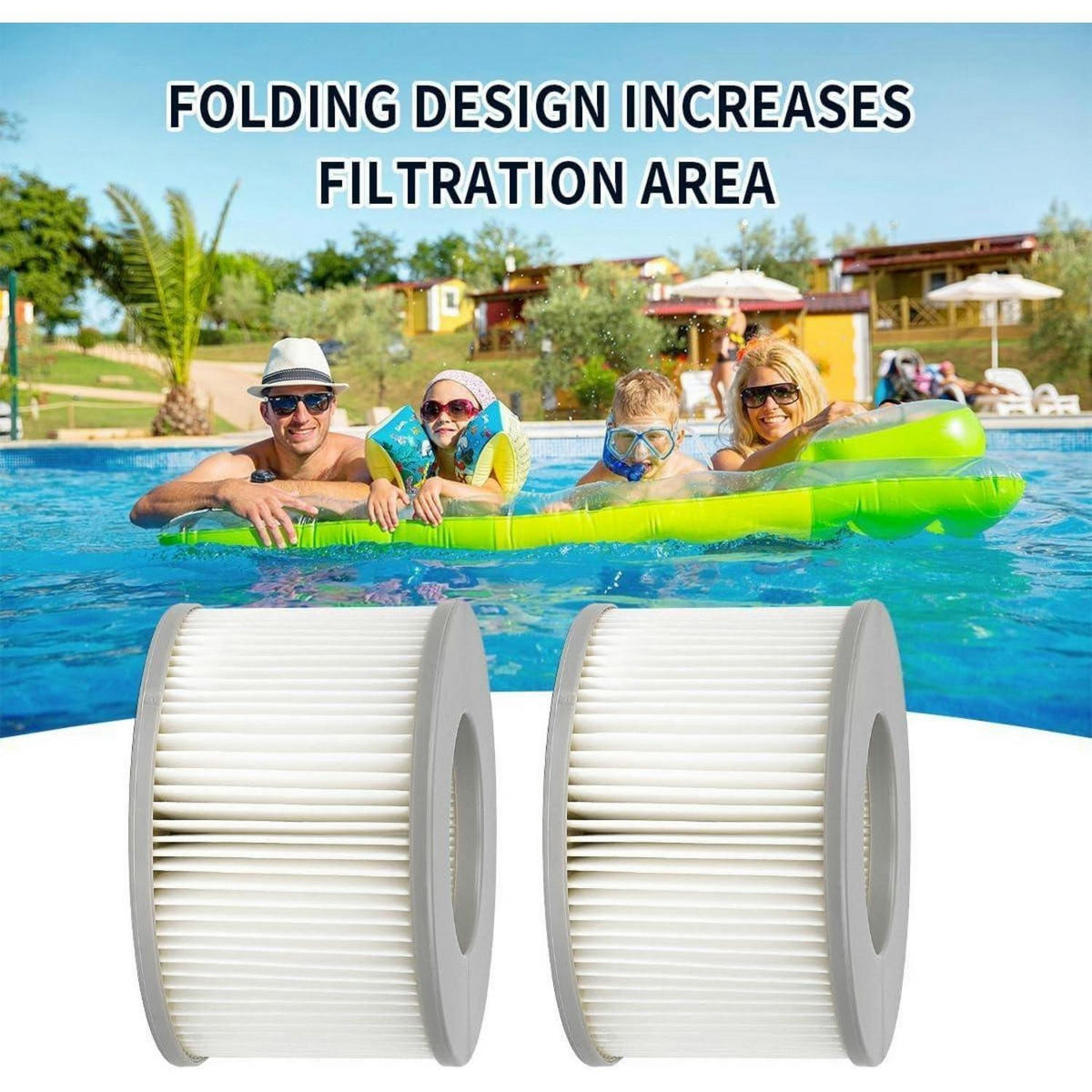 ERSATZFILTER 2-teiliges Set für Whirlpools - Grau, Kunststoff (10.5/10.3/13.9cm)