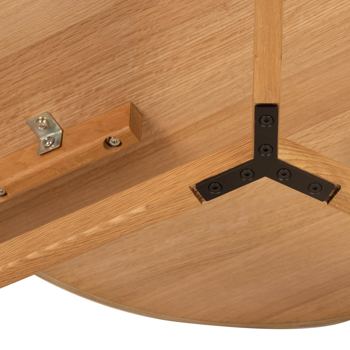 COUCHTISCH - Echtholzfurnier - Eiche - Braun, Holzwerkstoff (74/74/33cm) - home24