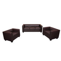 SOFAGARNITUR Dunkelbraun - Dunkelbraun, Textil (450/70/200cm) - MCW