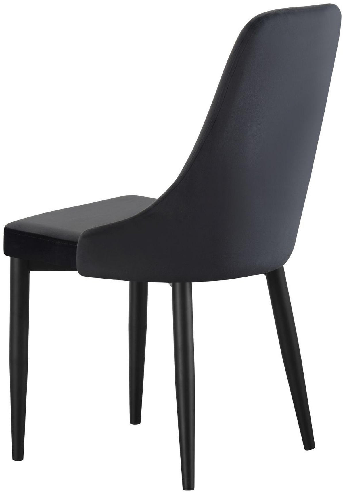 STUHL Claudia anthrazit 2er Set - Anthrazit/Schwarz, Textil/Metall (44/88/58cm) - Xonox