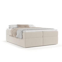 BOXBETT Yoko Beige 180/200 cm - Beige/Schwarz, Holz/Holzwerkstoff (180/200cm) - Maison de Reve