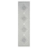 KURZFLOR-TEPPICH Lindo 8853 Grau 80x300 cm - Grau, Textil (80/300cm) - carpet city