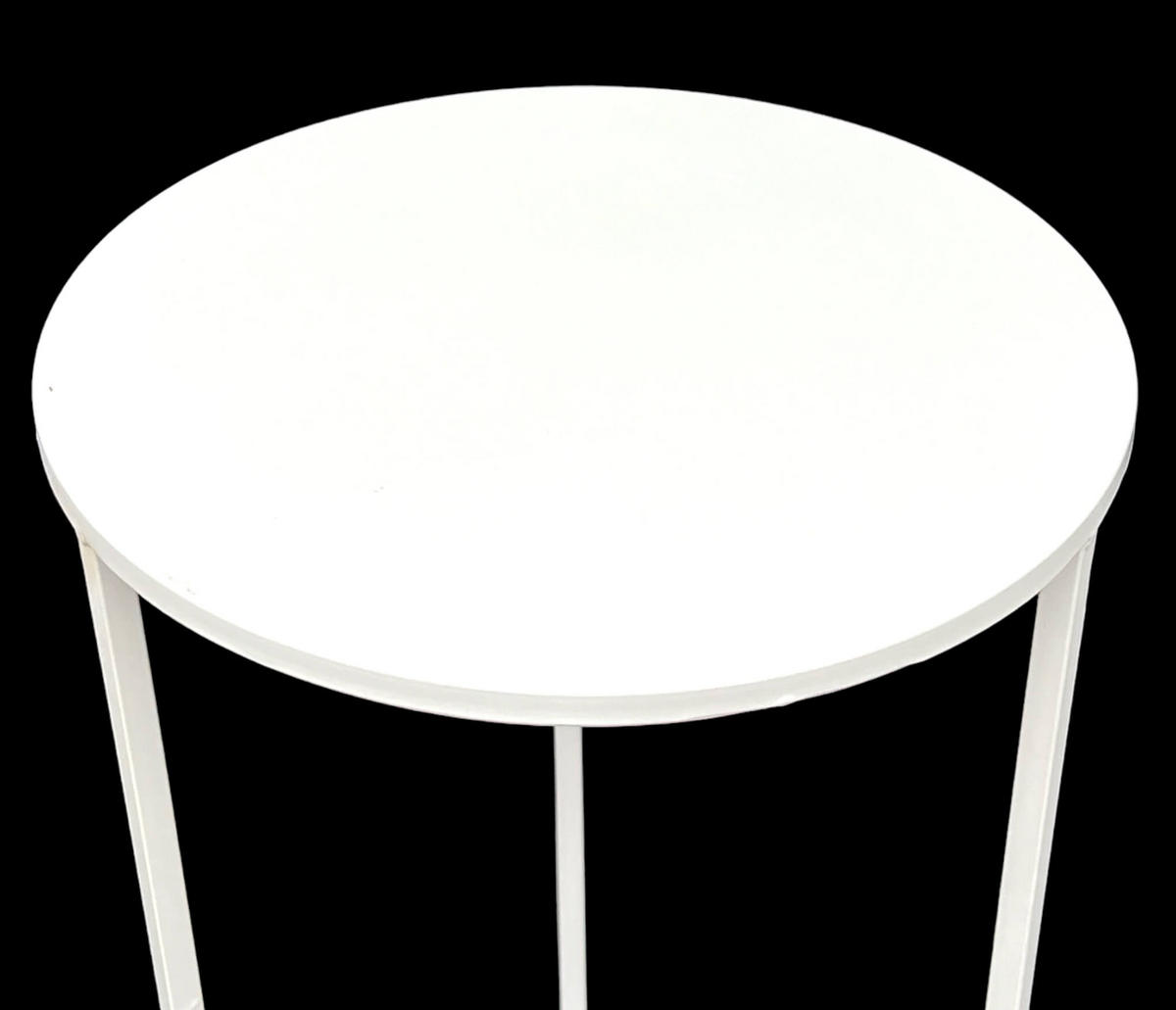 BLUMENHOCKER Metall Weiß Rund 70 cm - Weiß, Metall (30/70/30cm) - DanDiBo