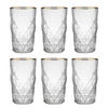 LONGDRINKGLAS (6er Set) Upscale - Goldfarben, Glas (0.46L) - BUTLERS