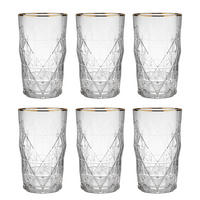 LONGDRINKGLAS (6er Set) Upscale - Goldfarben, Glas (0.46L) - BUTLERS