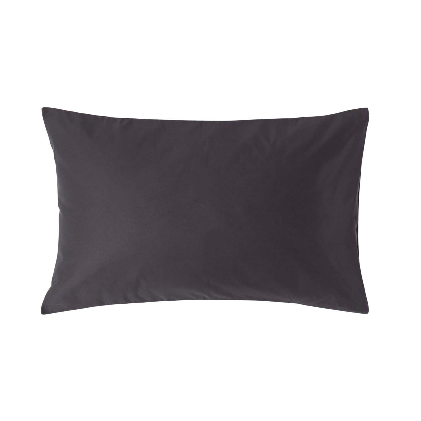KISSENBEZUG Premium, Ägyptische Baumwolle, Fadendichte 1000 - Anthrazit, Textil (48/74cm) - Homescapes