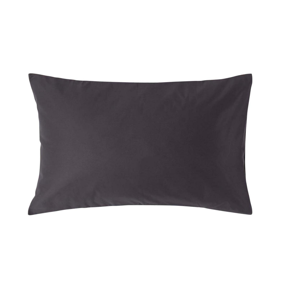 KISSENBEZUG Premium, Ägyptische Baumwolle, Fadendichte 1000 - Anthrazit, Textil (48/74cm) - Homescapes