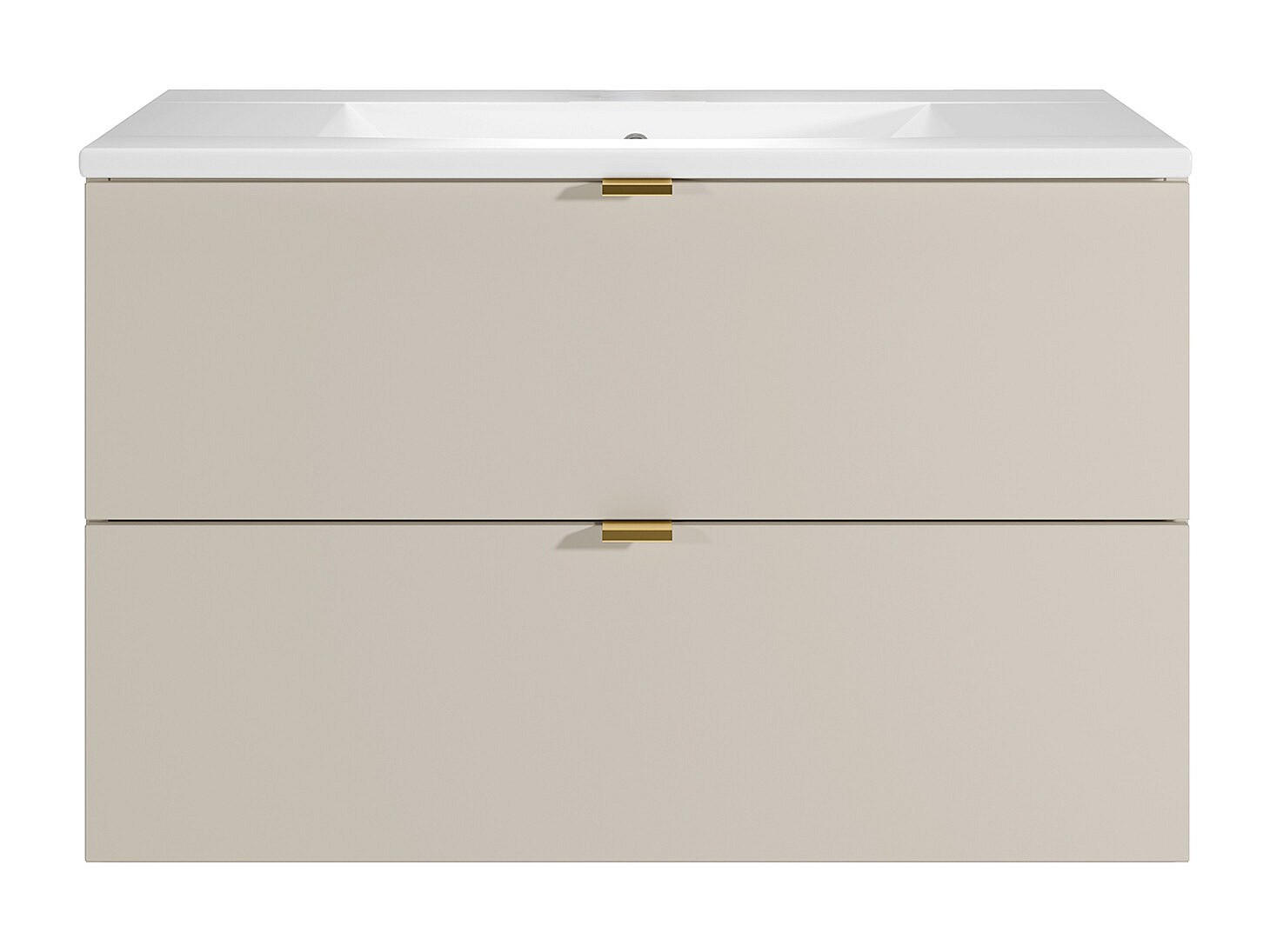 EINZELWASCHTISCH - 80 cm x 46 cm - Holz, Platte - Beige - LAVENA - Beige, Holz (80/50/46cm) - Vente-Unique