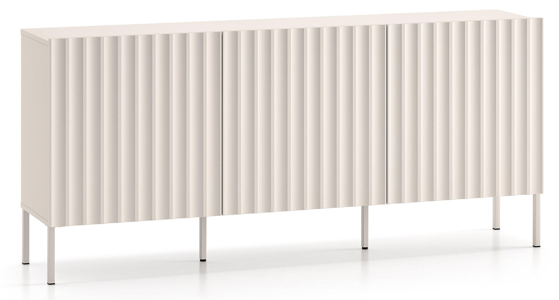 SIDEBOARD Derriva Hellbeige 170 cm - Ecru/Beige, Holzwerkstoff/Metall (169.8/76.6/37cm) - Selsey