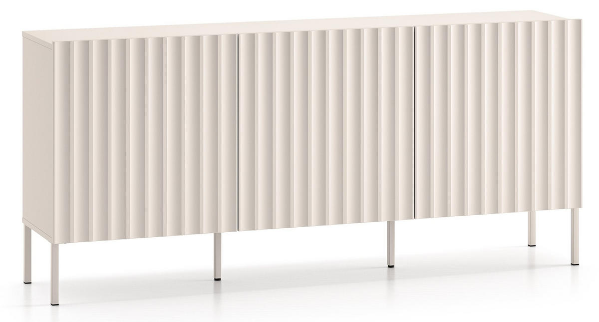 SIDEBOARD Derriva Hellbeige 170 cm - Ecru/Beige, Holzwerkstoff/Metall (169.8/76.6/37cm) - Selsey