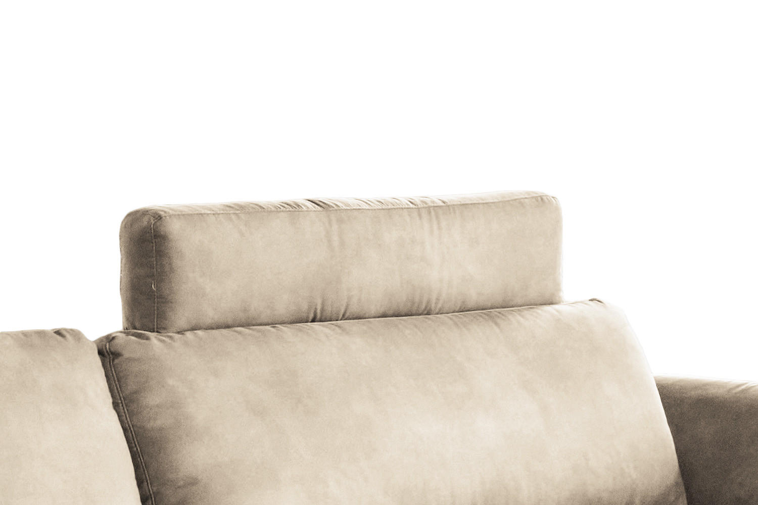 KOPFSTÜTZE MALTA Beige Webstoff - Beige, Textil (100/23/15cm) - KAWOLA