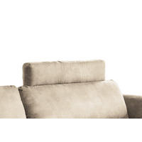 KOPFSTÜTZE MALTA Beige Webstoff - Beige, Textil (100/23/15cm) - KAWOLA