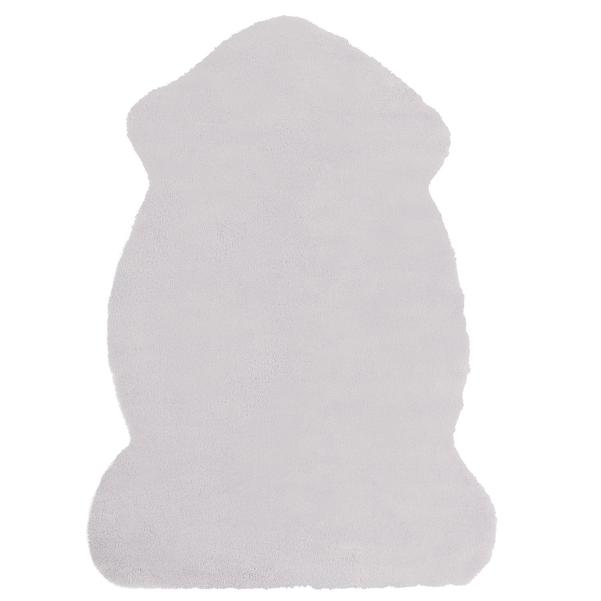KUNSTFELL-TEPPICH Undara 90/60 cm - Grau, Kunststoff (60/90cm) - Beliani