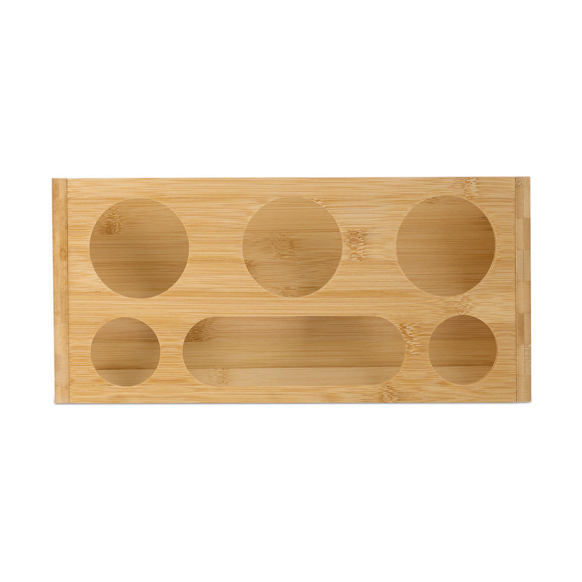 FLASCHENHALTER - Hellbraun, Holz/Kunststoff (31/11/14.5cm) - Relaxdays