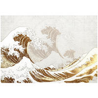 FOTOTAPETE Abstrakt Beige Vlies Tapete Wohnzimmer 350x250 - Multicolor, Papier (350/250cm) - Wallarena