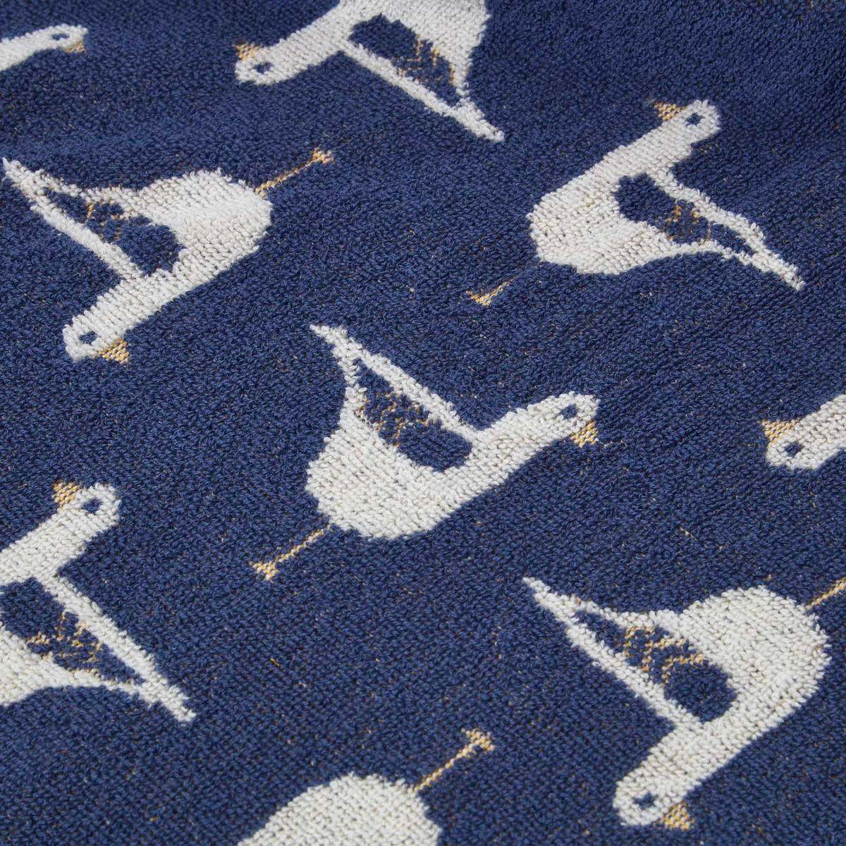 HANDTUCH Möwen blau - Dunkelblau, Textil (50/85cm) - Homescapes