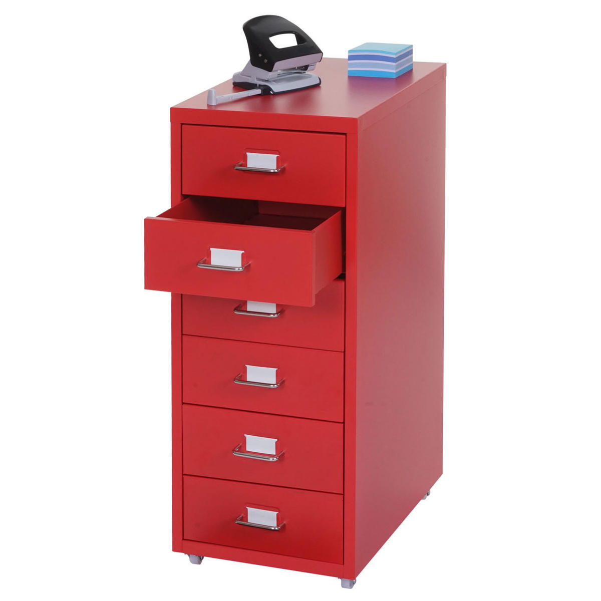 ROLLCONTAINER Rot - Rot, Metall (28/69/41cm) - MCW