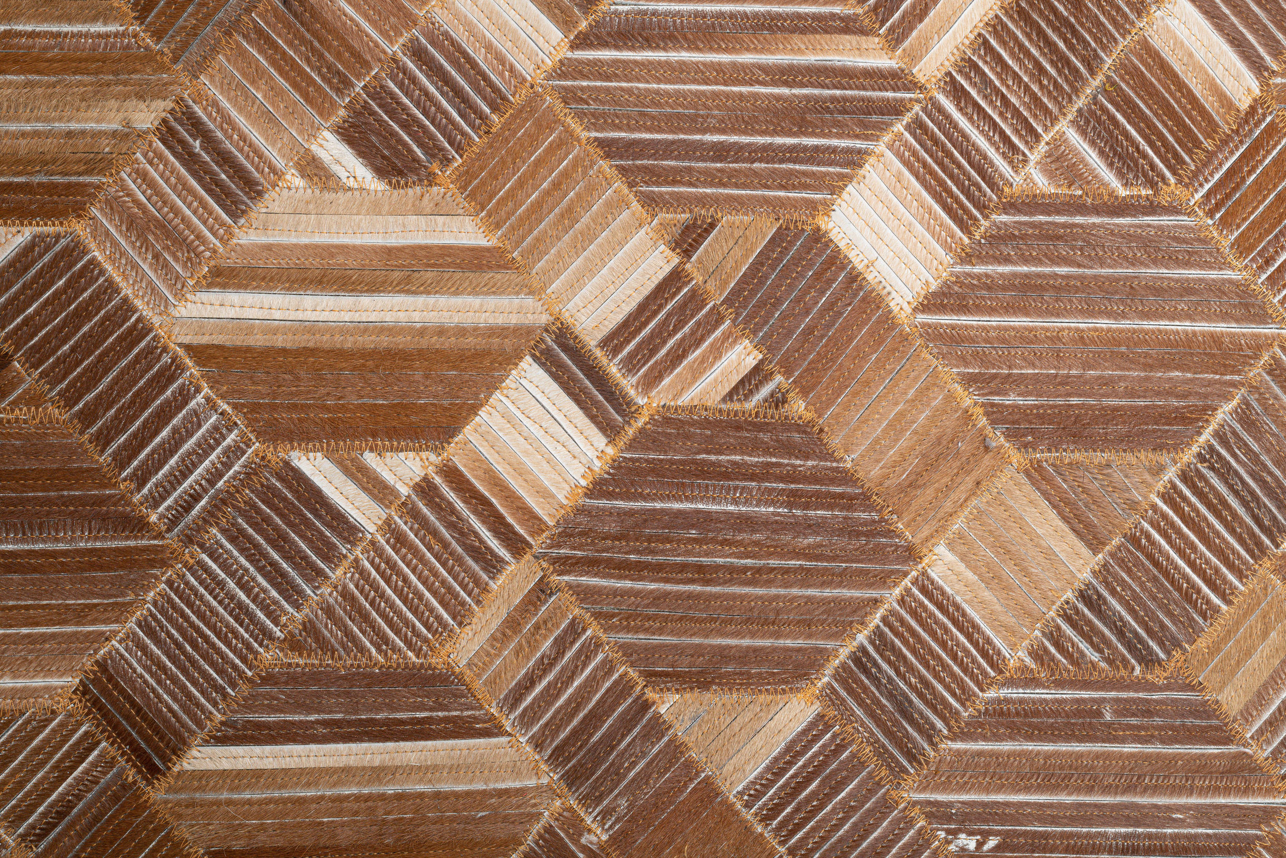 LEDERTEPPICH Kobe 160x230 cm - Braun, Textil (160/230cm) - THEKO