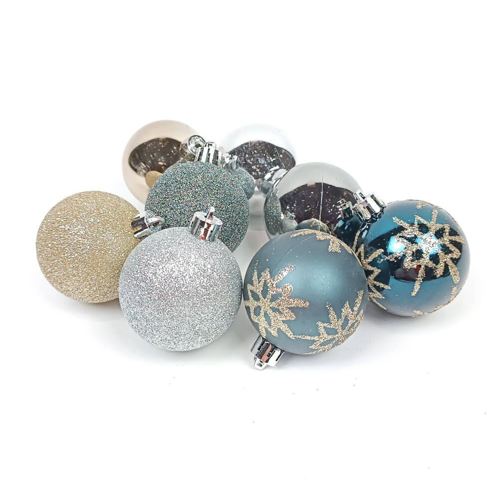 Atmosphera Createur d´interieur Weihnachtsschmuck Mehrfarbig, Silber 2.5x21x20 cm