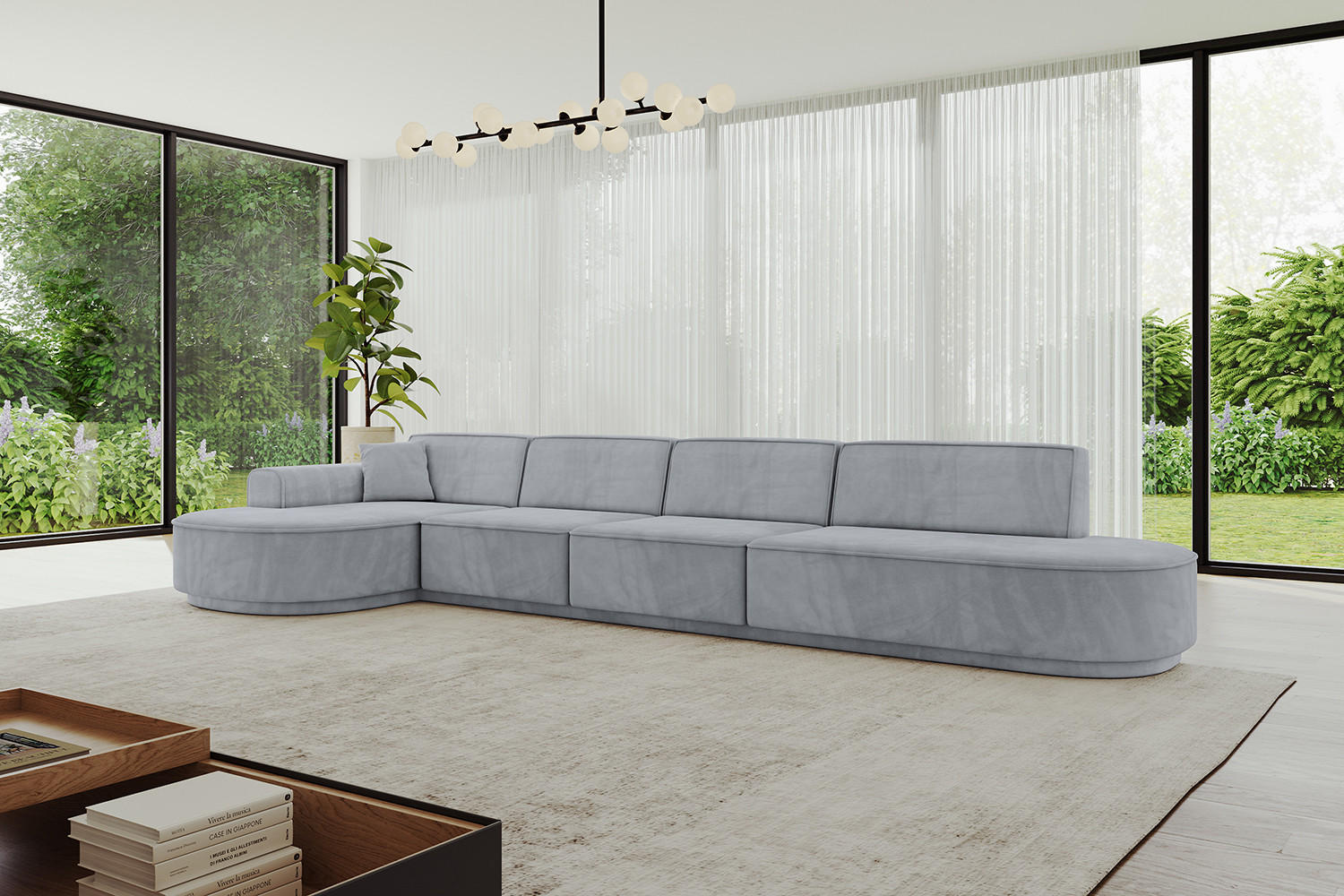 Thumbnail - Altdecor Ecksofa, Grau, Textil, 5-Sitzer, 413x171 cm, Wohnzimmer, Sofas & Couches, Wohnlandschaften, Ecksofas