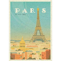 POSTER Paris Stadtfarben A4 Rahmenlos - Klar, Papier (29.7/5/21cm) - Nacnic