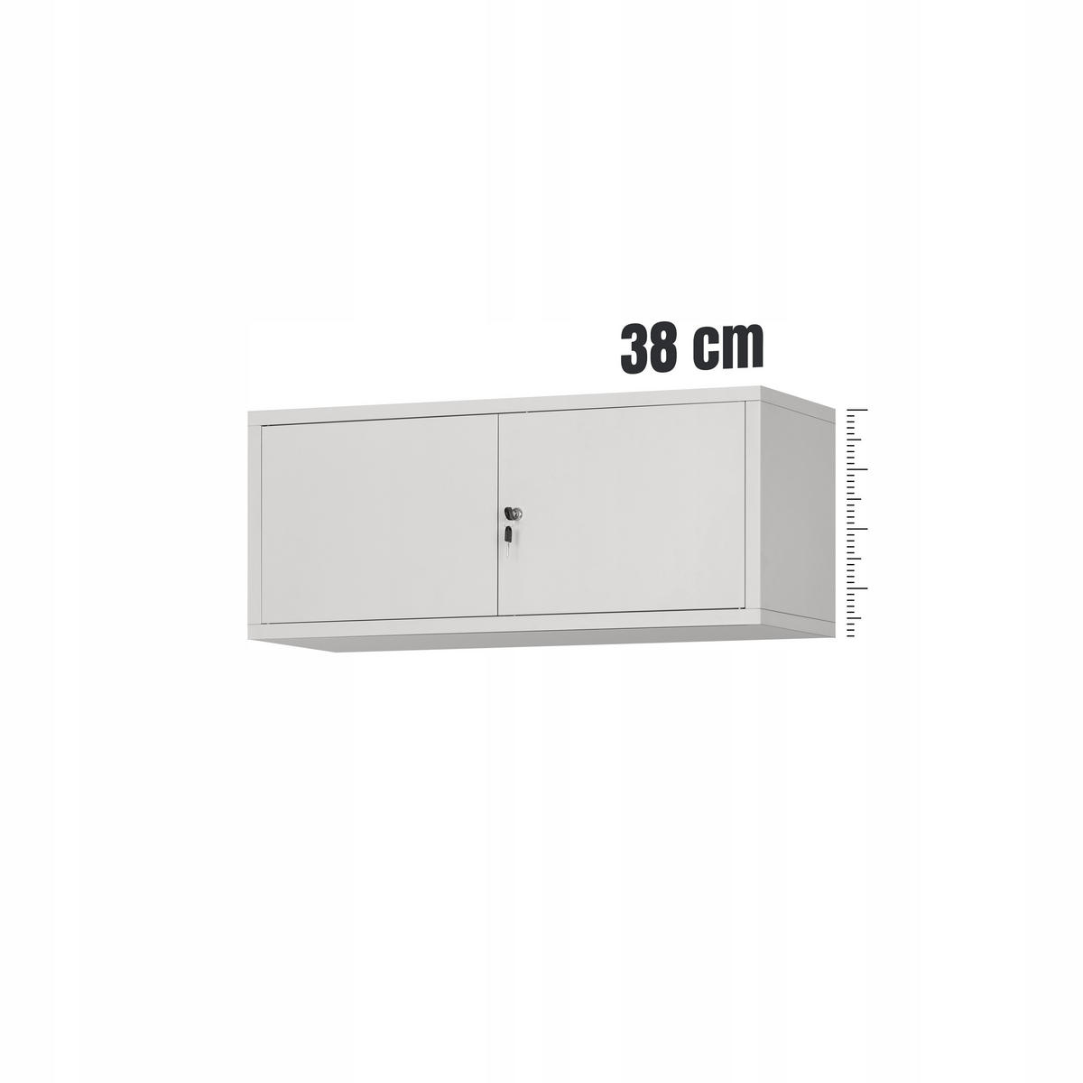 AUFSATZ für Aktenschrank Büroschrank EWA - Grau, Metall (90/38/40cm) - Jan Nowak