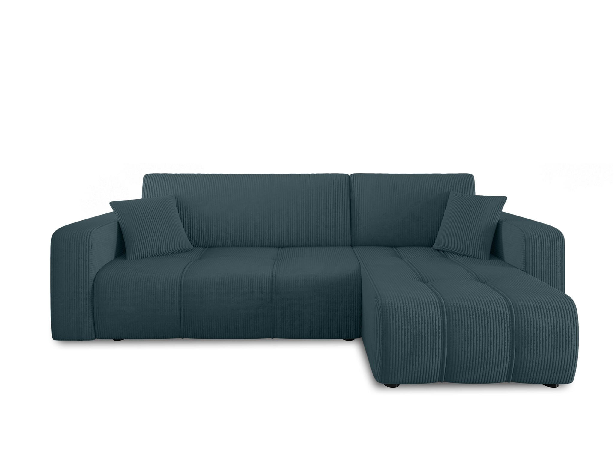 ECKSOFA Dagny Mit Schlaffunktion - Smaragdgrün, Holzwerkstoff/Textil (248/146cm) - Fun Möbel
