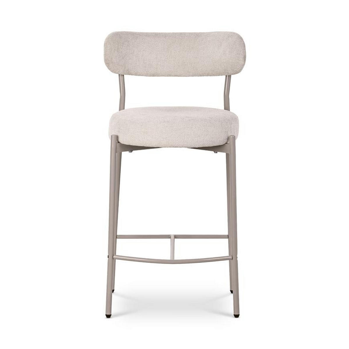 BARHOCKER 2er-Set GABY modernen aus beige Chenillegewebe - Beige, Textil/Metall (47.5/90/50.5cm) - Sicaan