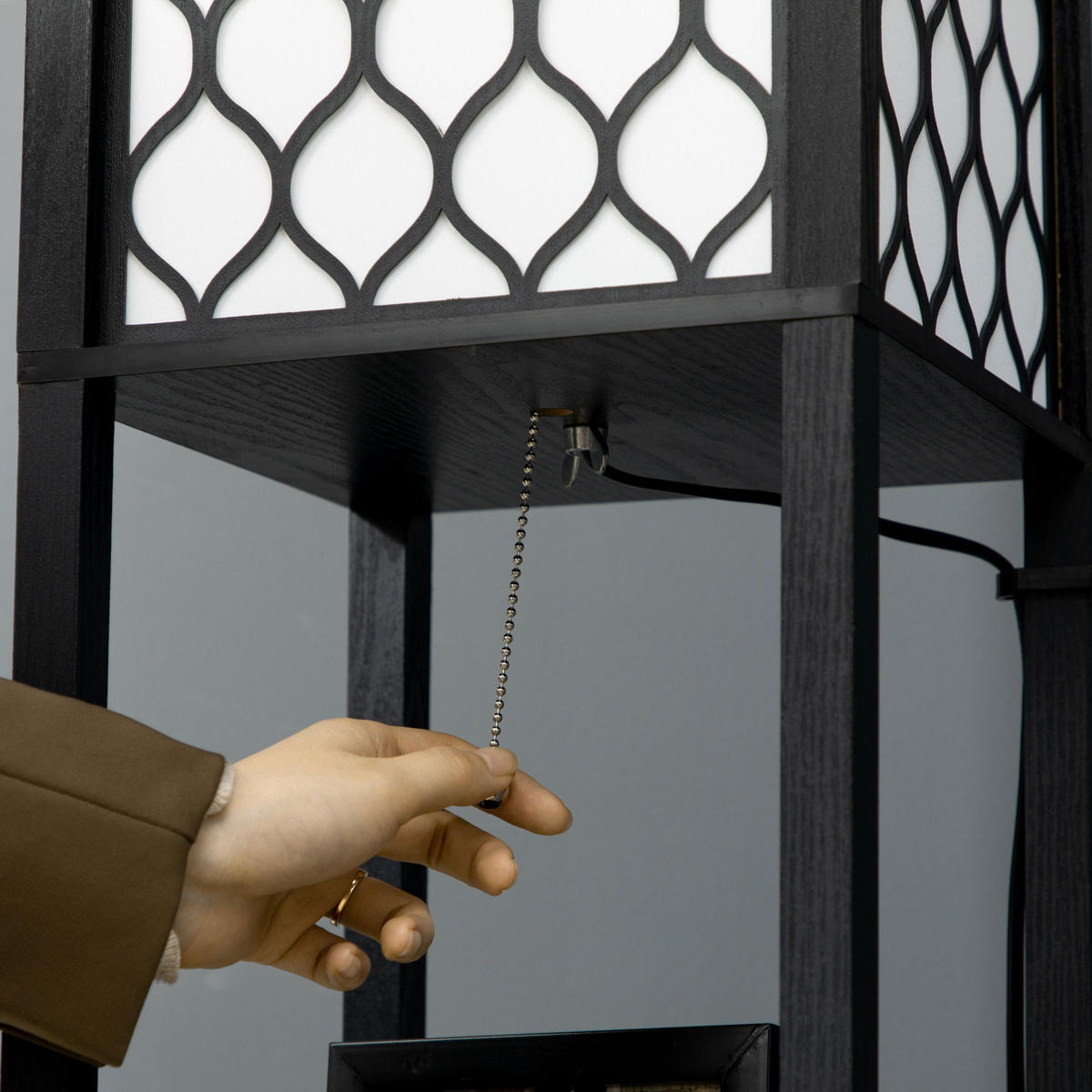 STEHLAMPE, Stehleuchte, Schwarz - Schwarz, Kunststoff (26/26/156cm) - HOMCOM