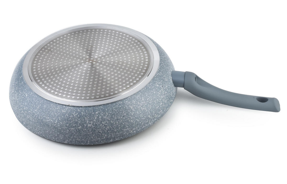PFANNE Olive Pfluon Grau 49/30/5.6 cm Metall - Grau, Metall (49cm) - Mondex