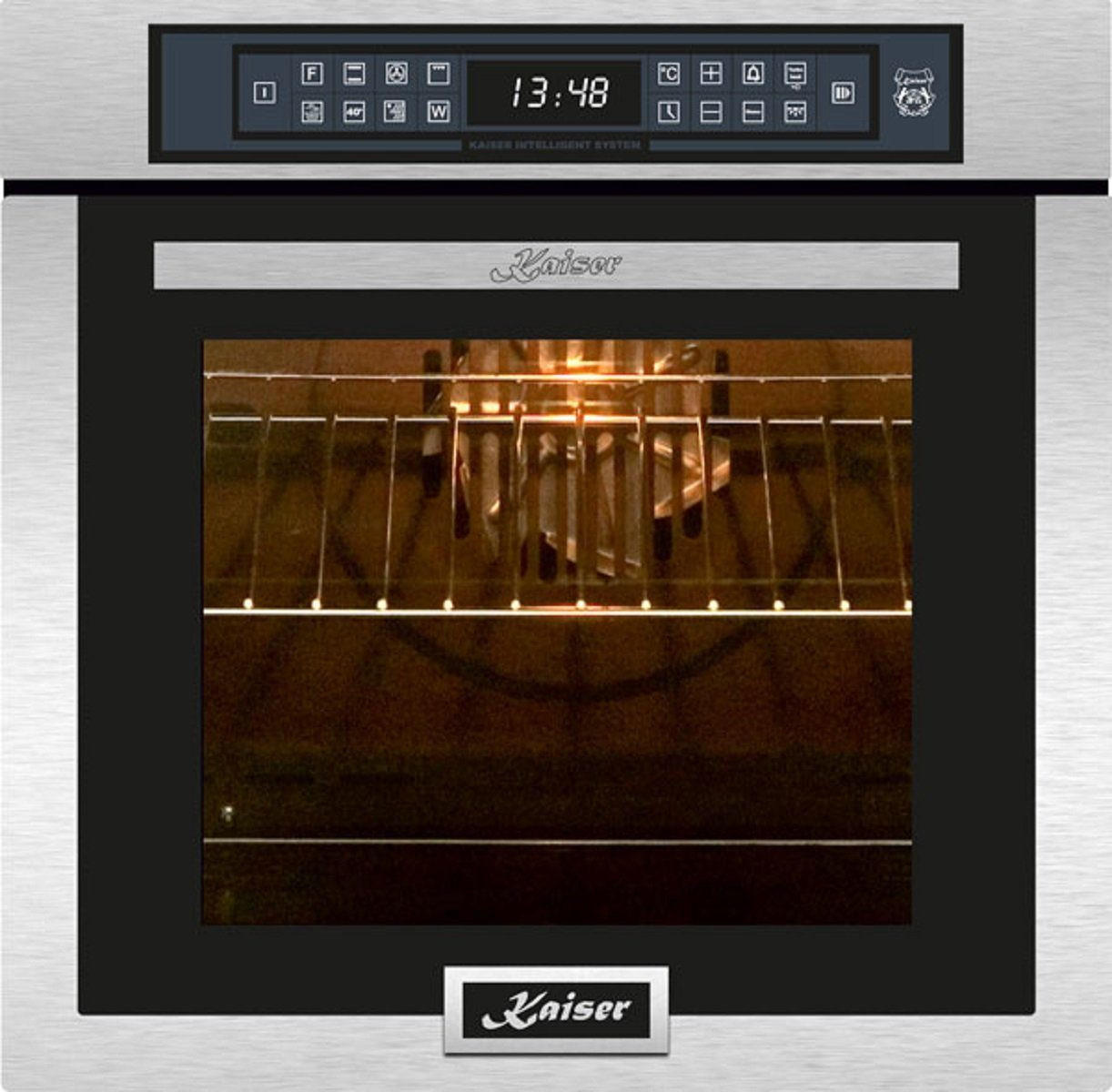 EINBAUBACKOFEN EH 6306 N R Edelstahl, Air Fryer 60 cm - Edelstahlfarben, Metall (59.4/59.4/57.5cm) - Kaiser Küchengeräte