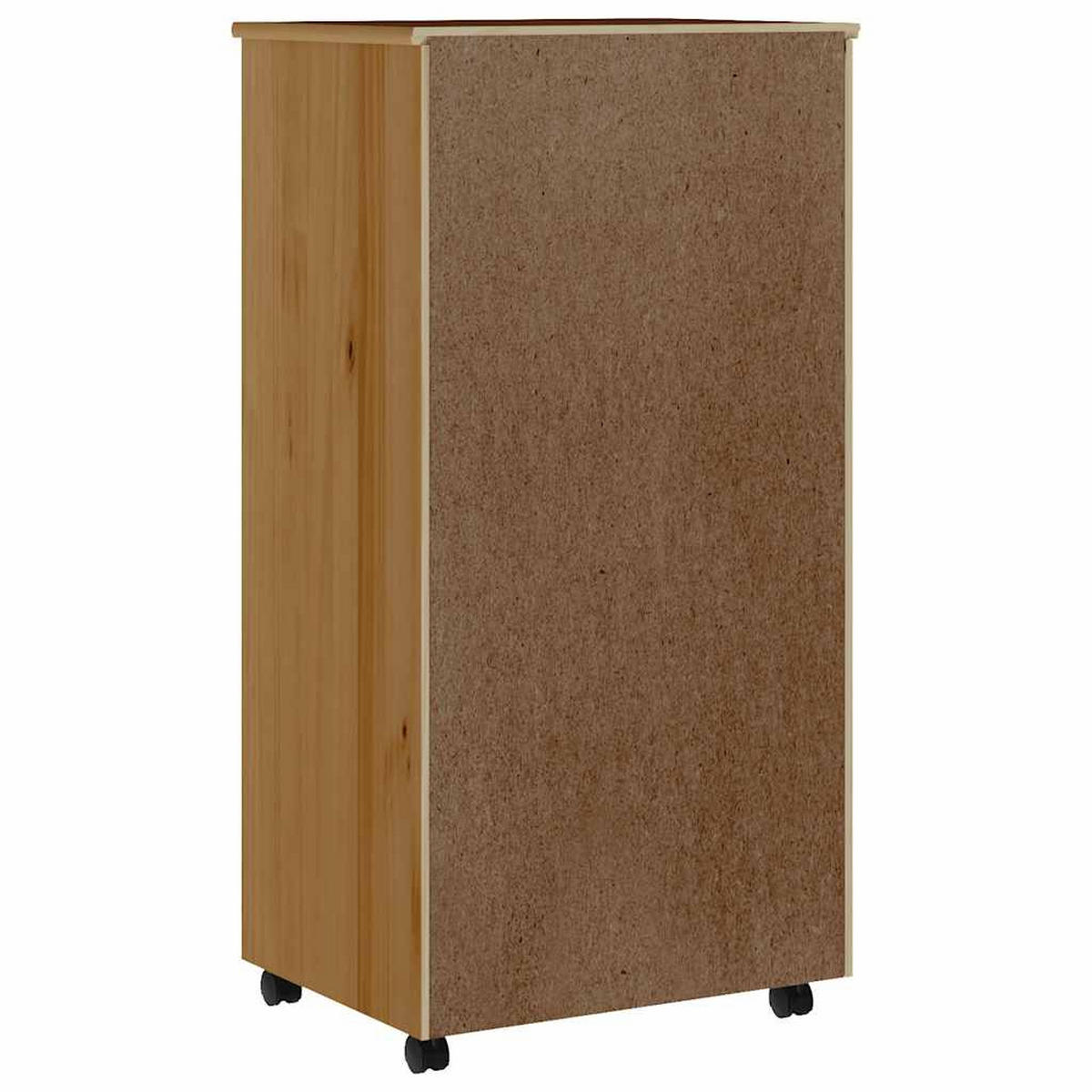 ROLLSCHRANK MIT SCHUBLADEN MOSS HONIGBRAUN MASSIVHOLZ KIEFER - Braun, Holz (39/103/53cm) - vidaXL