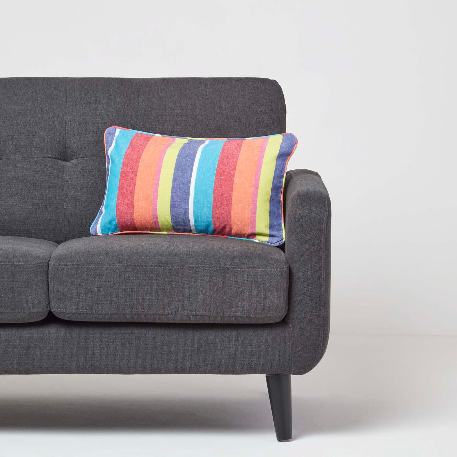 KISSENHÜLLE bunt gestreift 30/50 cm - Multicolor, Textil (30/50cm) - Homescapes