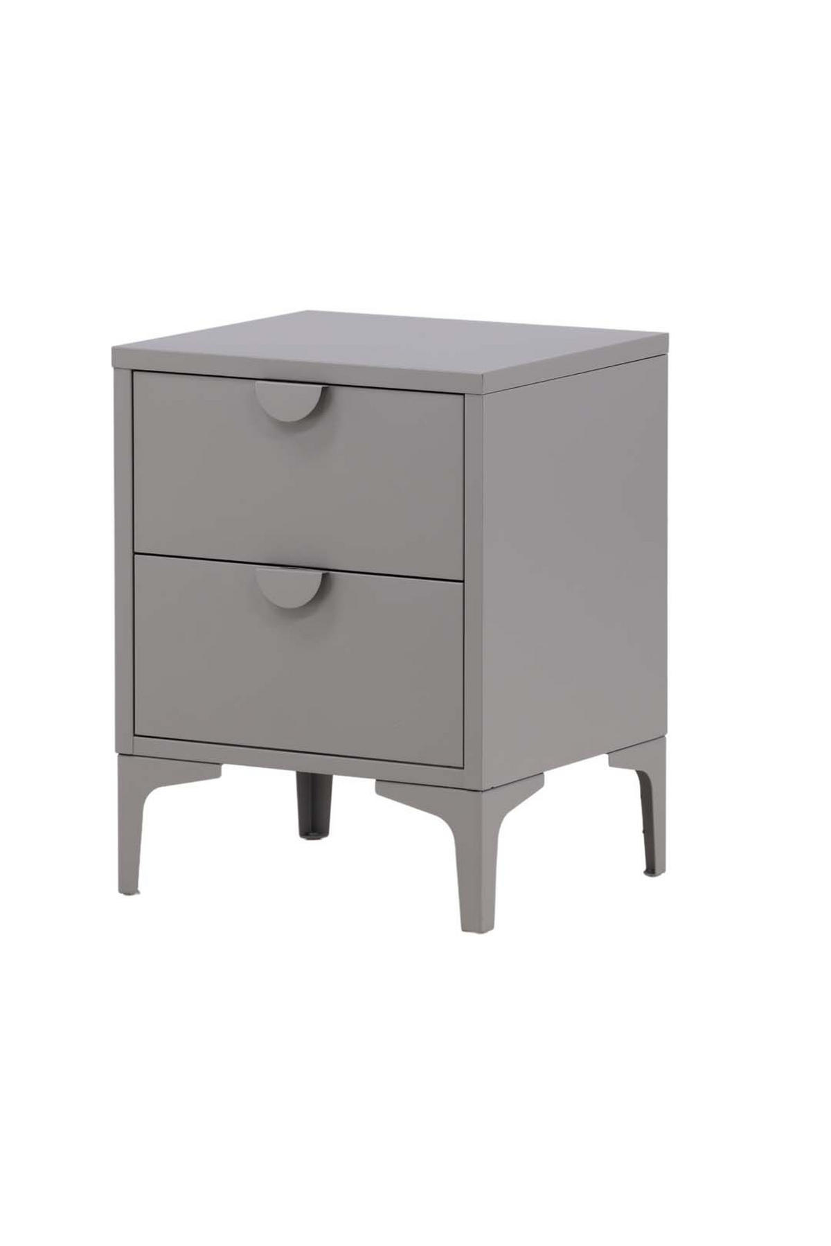 NACHTSCHRANK Hellgrau - Hellgrau, Holzwerkstoff (45/59/40cm) - ebuy24