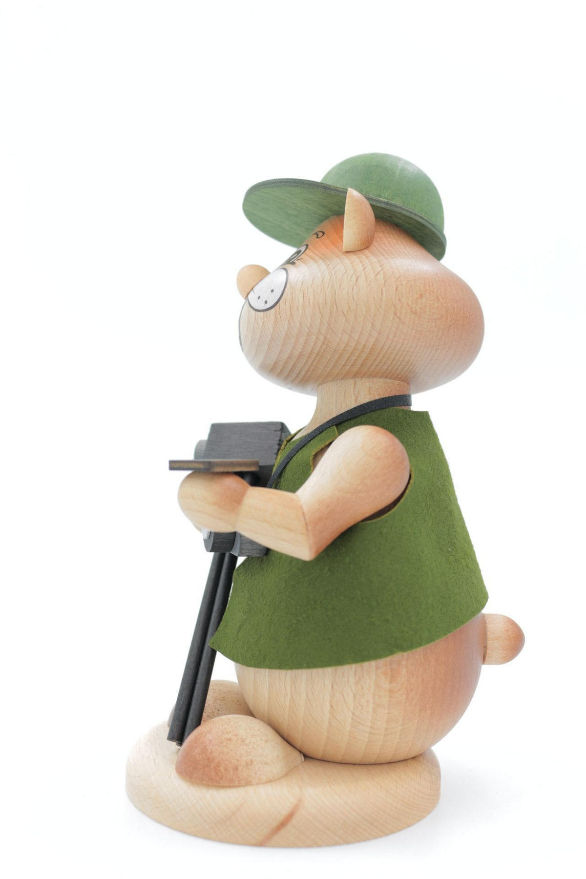 RAUCHFIGUR Hamster Fotograf 18 cm - Multicolor, Holz (12/18/0.1cm)