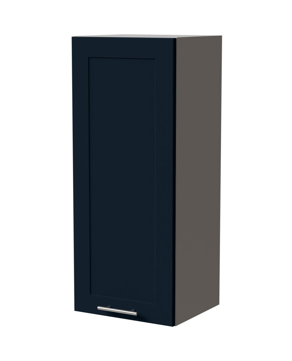 HÄNGESCHRANK Oslo W4/40 Grau / Indigo Matt 40 / 32,5 / 96cm - Dunkelblau/Grau, Holz/Holzwerkstoff (40/96/32.5cm) - Feldmann-Wohnen