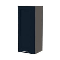 HÄNGESCHRANK Oslo W4/40 Grau / Indigo Matt 40 / 32,5 / 96cm - Dunkelblau/Grau, Holz/Holzwerkstoff (40/96/32.5cm) - Feldmann-Wohnen