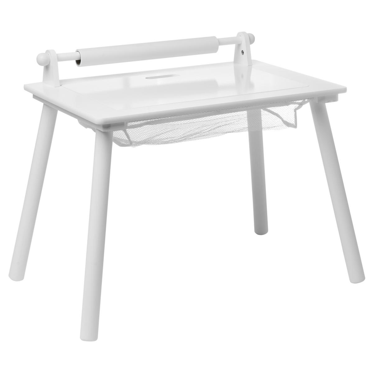 KINDERTISCH und Stuhlset Weiß Moonta - Weiß, Holzwerkstoff (61/39/50cm) - Beliani