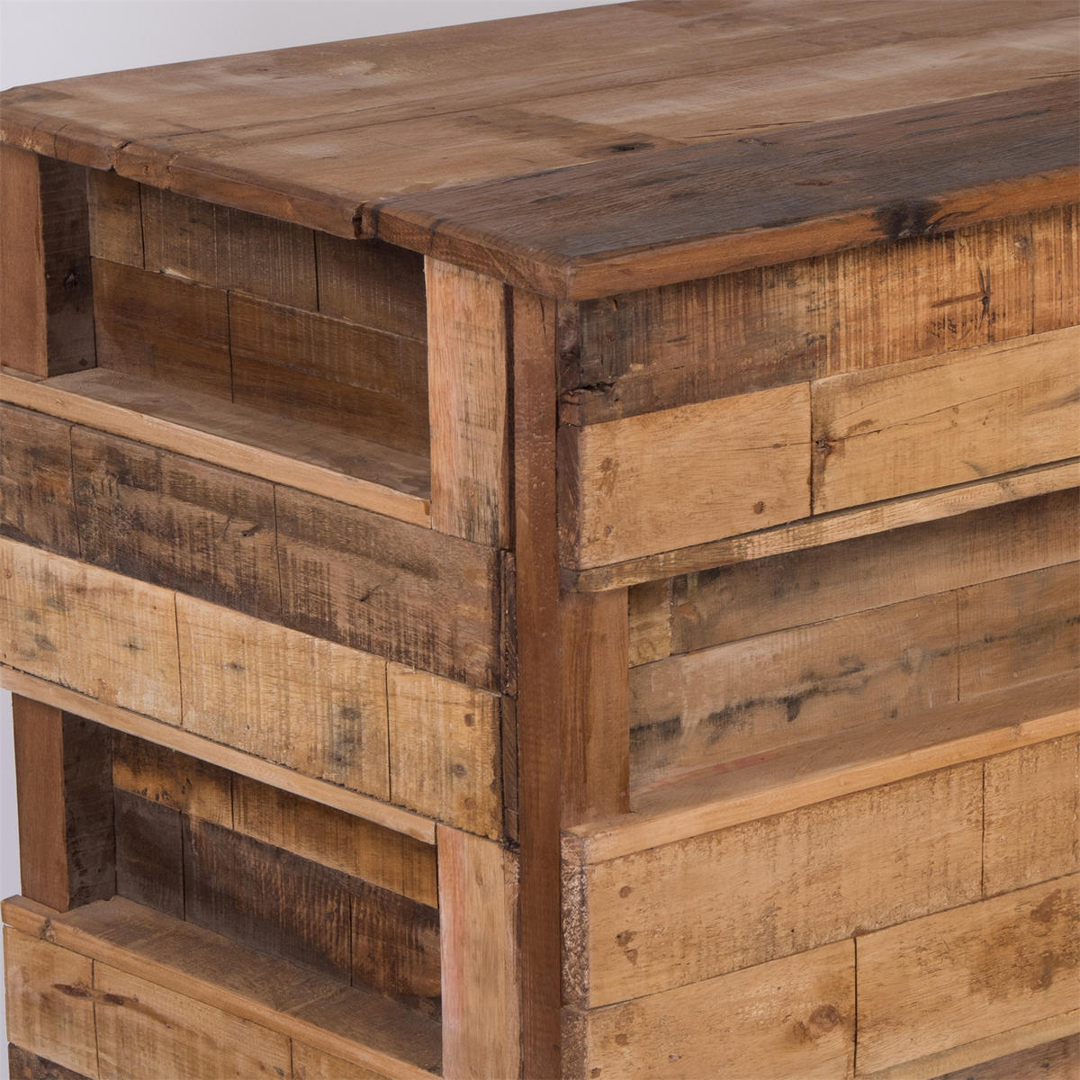 BARSCHRANK Basta 150x100x50 cm, Massivholz naturfarben - Naturfarben, Holz (150/100/50cm) - DESIGN DELIGHTS