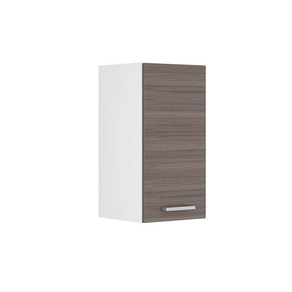 HÄNGESCHRANK R-Line Grau 30 cm - Weiß/Braun, Holzwerkstoff (30/60/31cm) - Vicco