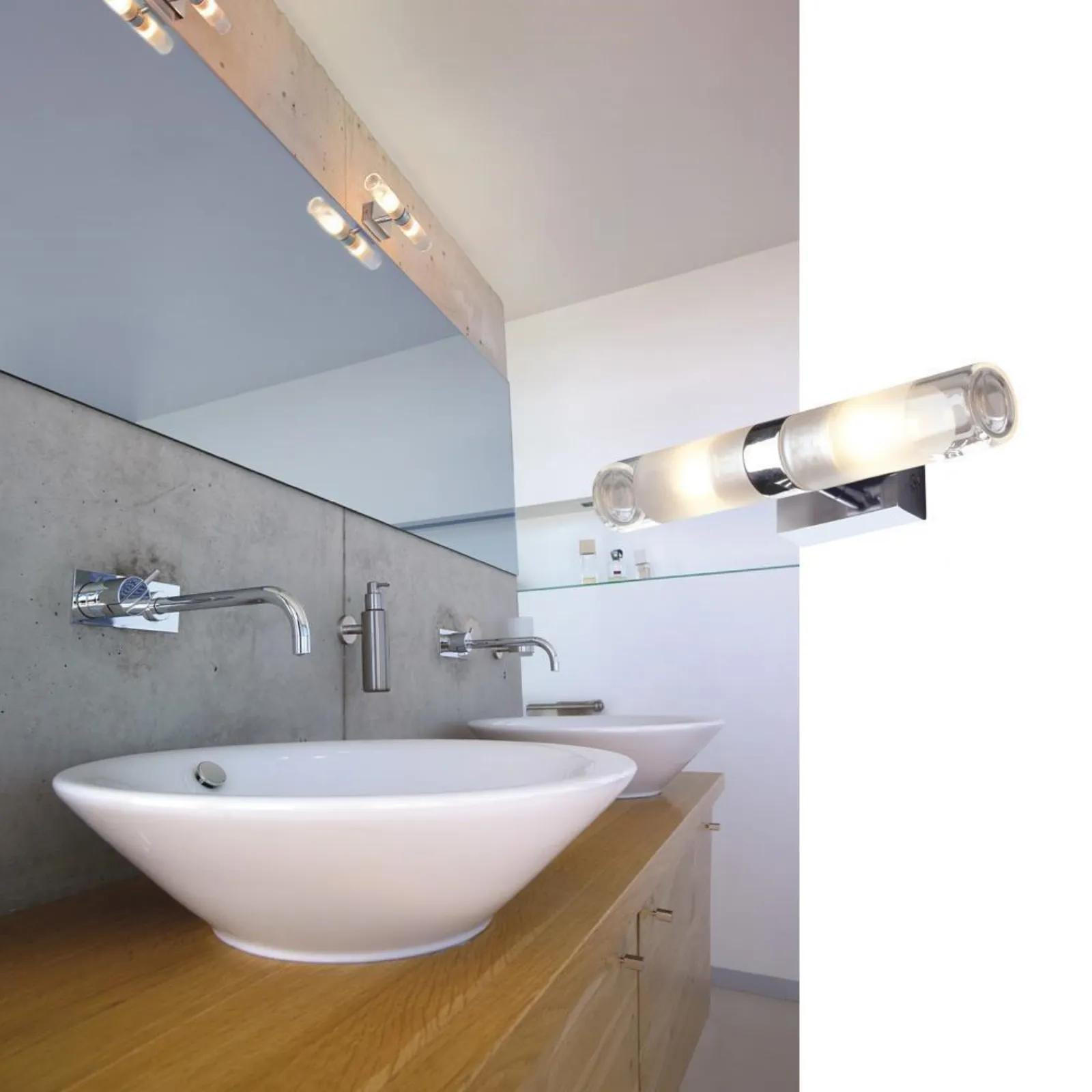 BADEZIMMER WANDLEUCHTE - Chromfarben, Metall (8.5/23/8.5cm) - SLV