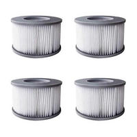 FILTERKARTUSCHEN 4er Set für Whirlpool MSPA ab 2020 - Grau, Kunststoff (7/6/11cm)