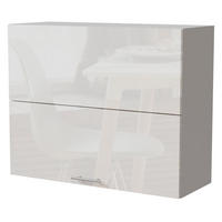 KÜCHENHÄNGESCHRANK Essen W8B/90-AV Weiß Hochglanz / Weiß Matt 90 / 32,5 / 72cm - Weiß Hochglanz/Weiß, Holz/Holzwerkstoff (90/72/32.5cm) - Feldmann-Wohnen