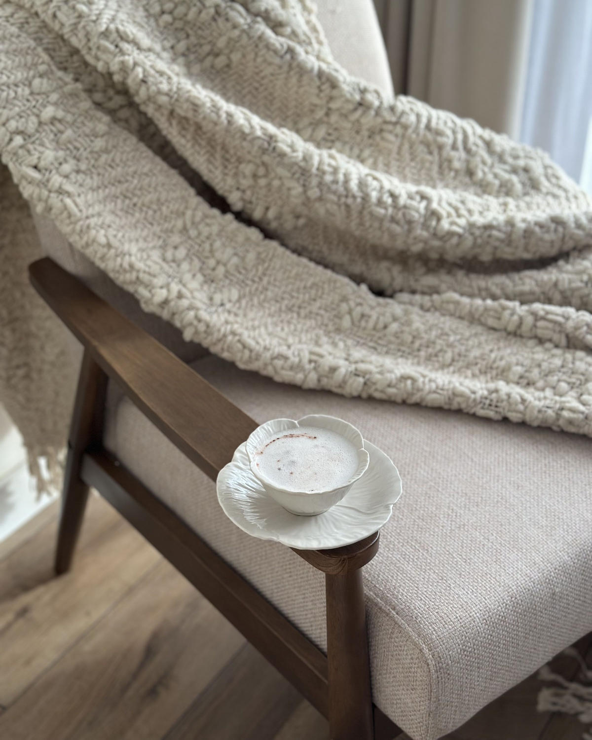SESSEL Beige Esrum - Beige, Textil (62/79/80cm) - Beliani