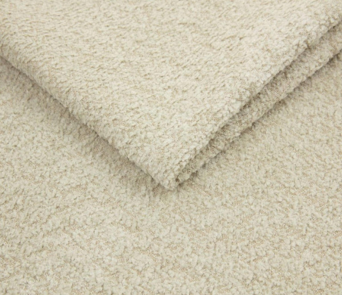 SOFA Beige ARES Bouclé Stoff - Beige, Textil (236/90/85cm) - Sepro Meble