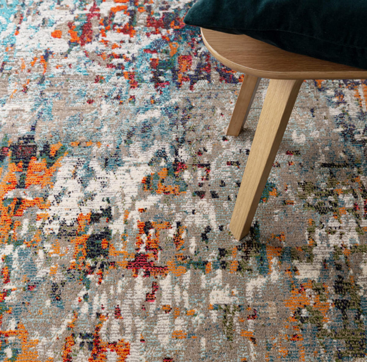 TEPPICH modern Flachgewebe OURAL Mehrfarbig 120 x 170 cm - Multicolor, Textil (120/170cm) - Novatrend