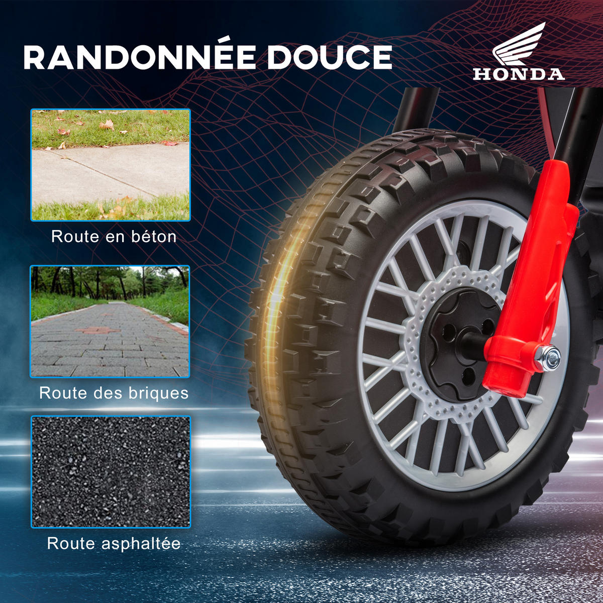 ELEKTRO-MOTORRAD DE-13150 3 Räder Rot - Rot, Kunststoff (71/40.5/43cm) - ComfortXL