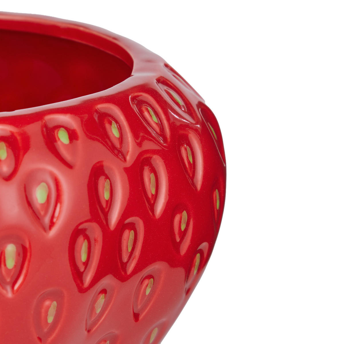 BLUMENTOPF Strawberry Erdbeere - Rot, Keramik (17cm) - BUTLERS
