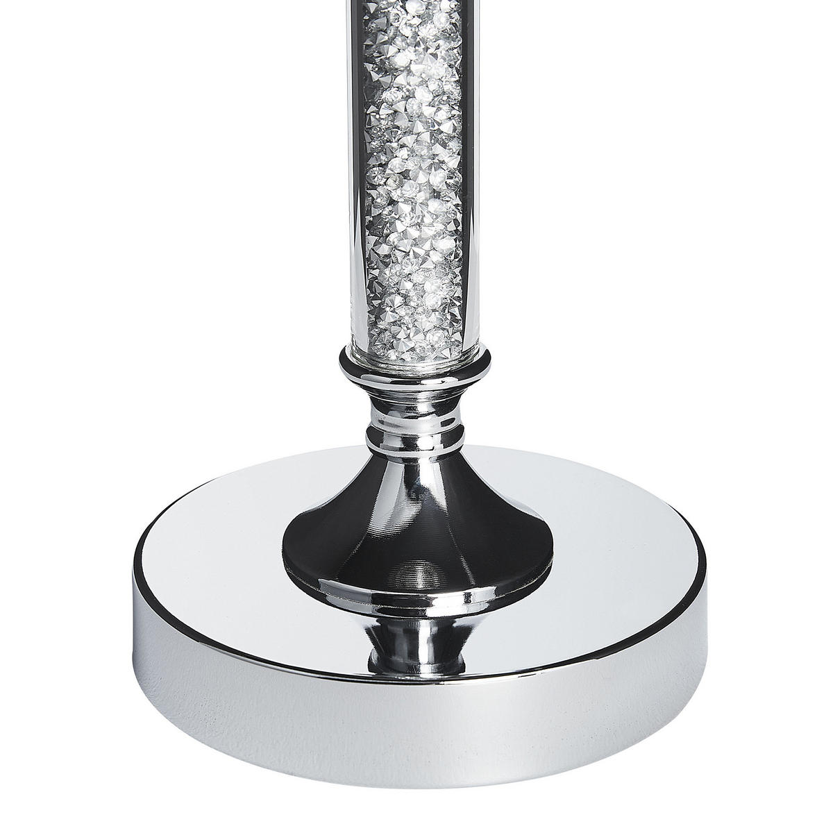 KERZENSTÄNDER Silber Abbeville - Silberfarben, Glas (13/41/13cm) - Beliani