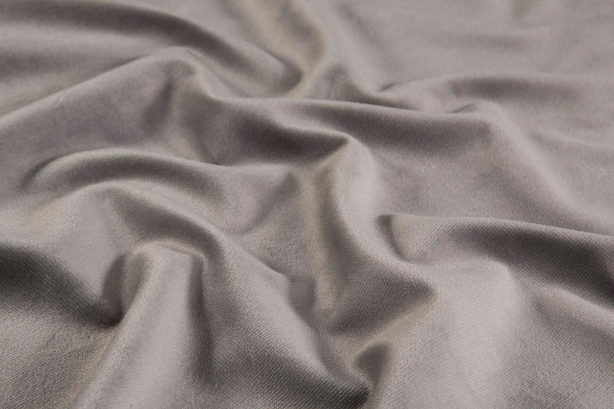 KISSENHÜLLE Samt Uni - Grau, Textil (40/40cm) - Magma Heimtexx
